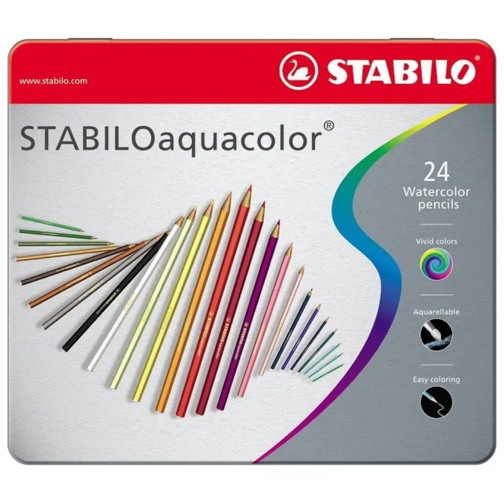 STABILOaquacolor – Set da 24 matite acquerellabili