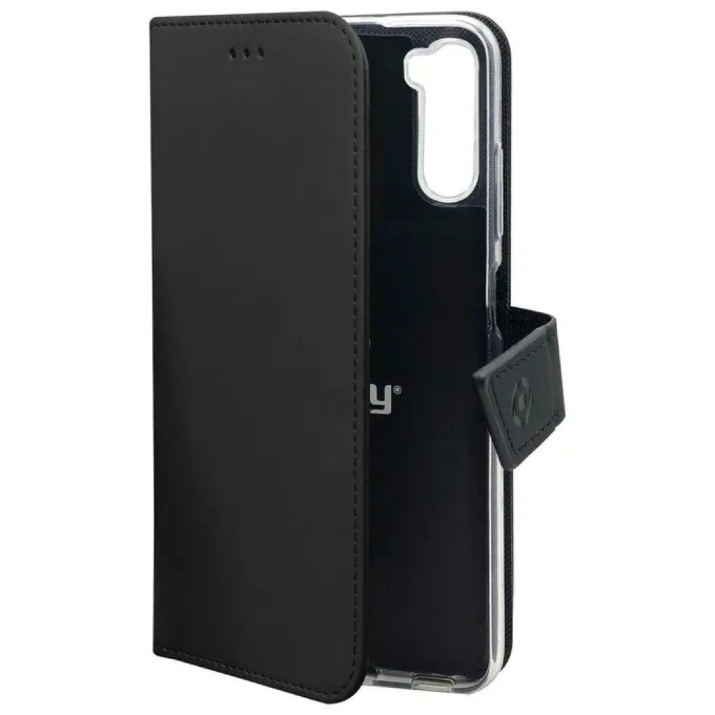 Celly Wally1035 Custodia a Portafoglio per Samsung Galaxy A14 5G, Nera