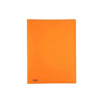 Favorit Neon Portalistino A4 con 40 Buste, Arancione Fluo