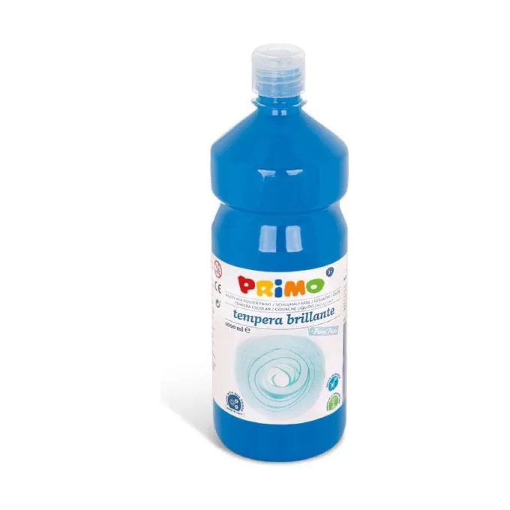 PRIMO Primi Passi Tempera Ciano Brillante 1000 ml PRIMO Primi Passi Tempera Ciano Brillante 1000 ml