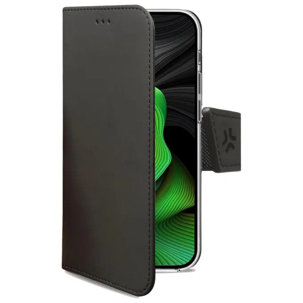 Celly Wally Case a Libro per iPhone 15 Pro, Nero Celly Wally Case a Libro per iPhone 15 Pro, Nero