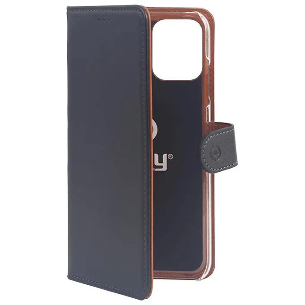 Celly Wally Custodia a Libro Nera per iPhone 12 Mini