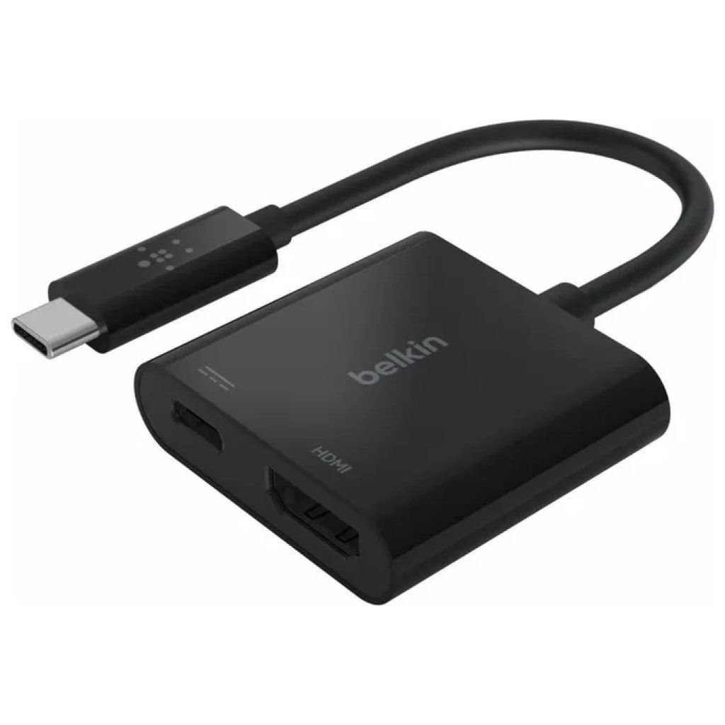 Belkin AVC002BTBK Adattatore da USB-C a HDMI con Ricarica Power Delivery 60W HDMI 4K@60Hz USB