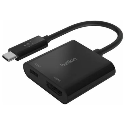 Belkin AVC002BTBK Adattatore da USB-C a HDMI con Ricarica Power Delivery 60W HDMI 4K@60Hz USB
