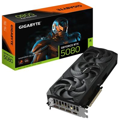 Gigabyte GeForce RTX 5080 WINDFORCE OC SFF 16G, 16 GB GDDR7