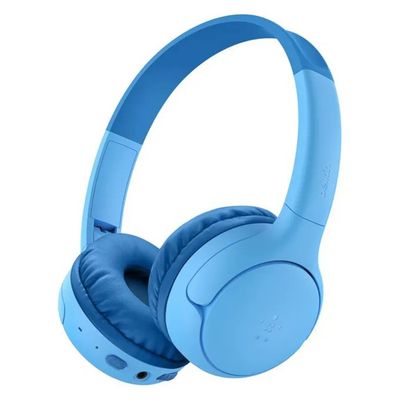 Belkin SoundForm Mini 2 – Cuffie Bluetooth On-Ear per Bambini, Blu Belkin SoundForm Mini 2 – Cuffie Bluetooth On-Ear per Bambini, Blu