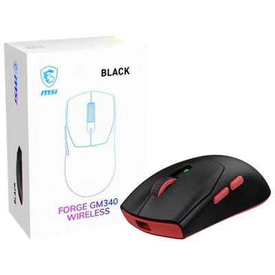 MSI FORGE GM340 W Mouse Gaming Wireless Nero
