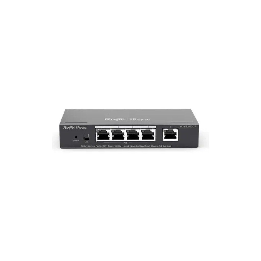 Ruijie Networks RG-ES205GC-P Switch Gigabit L2 PoE+ a 5 porte
