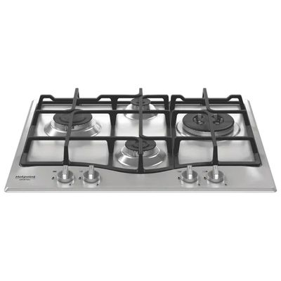 Hotpoint PCN R641N T-IX-HA Piano Cottura a Gas 60 cm, 4 Fuochi, Acciaio Inox