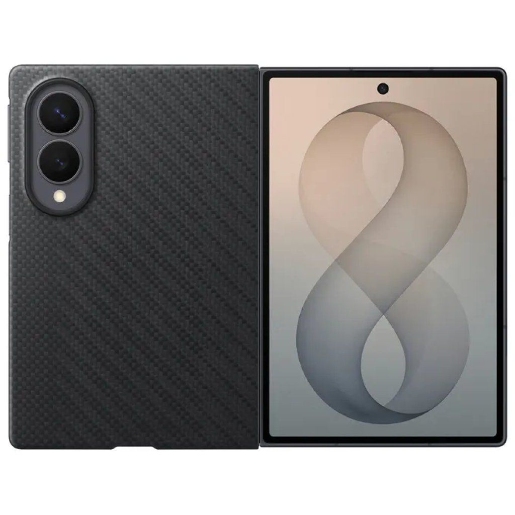 Samsung EF-KF971SBEGWW Cover in Fibra Aramidica per Galaxy Z Fold8, Nera