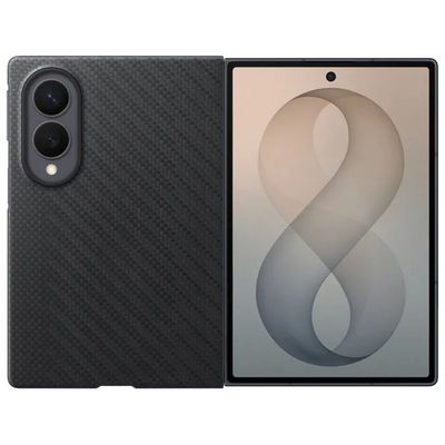 Samsung EF-KF971SBEGWW Cover in Fibra Aramidica per Galaxy Z Fold8, Nera Samsung EF-KF971SBEGWW Cover in Fibra Aramidica per Galaxy Z Fold8, Nera