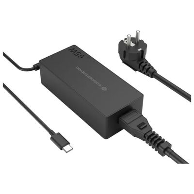Conceptronic OZUL09BE Caricatore USB-C PD 65 W Nero