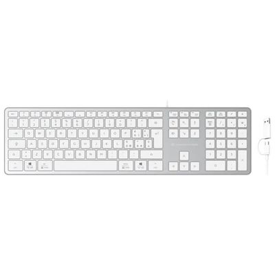 Conceptronic KAYNE02WIT Tastiera USB Slim Bianca Layout Italiano