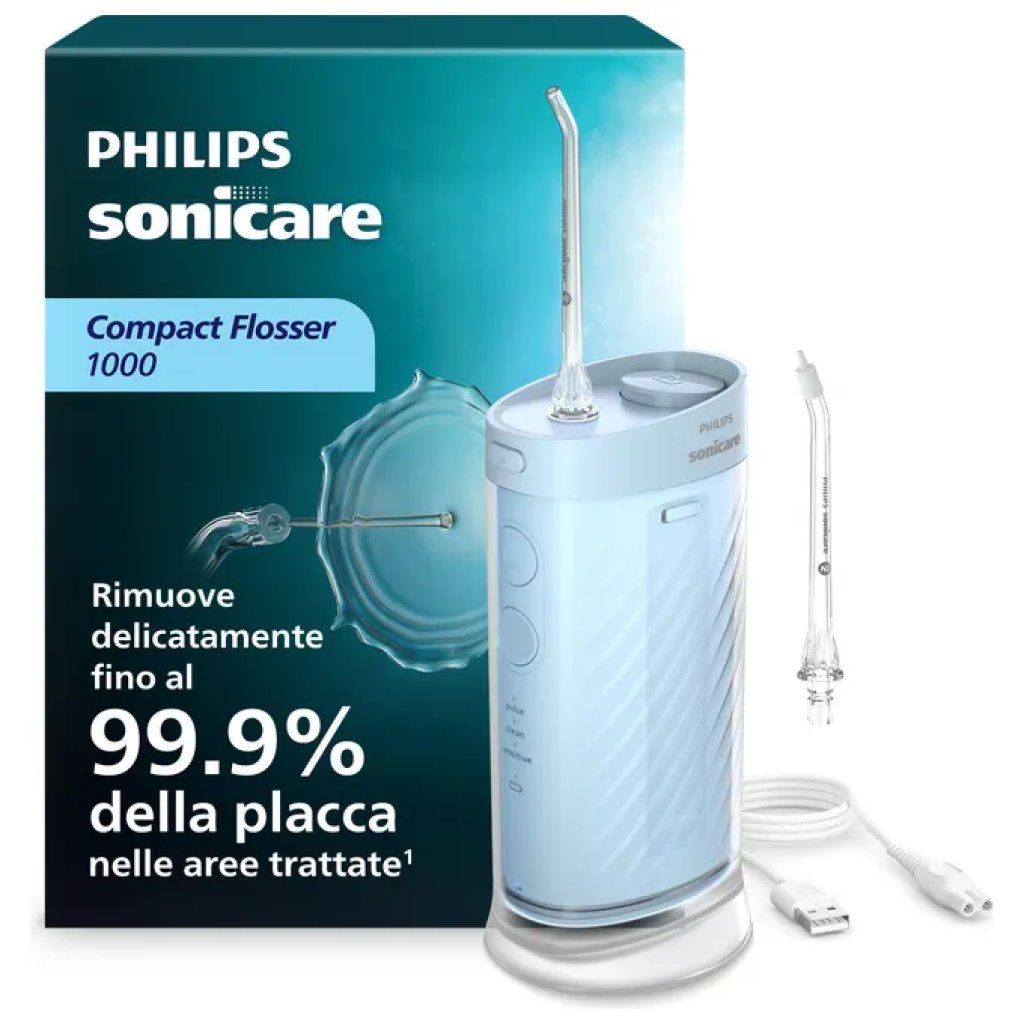 Philips Sonicare HX3333/24 Idropulsore Orale Senza Fili Blu