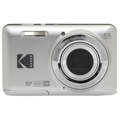 Kodak KF55SL Fotocamera Compatta 16 MP con Zoom 5x, Schermo 2,7" Argento