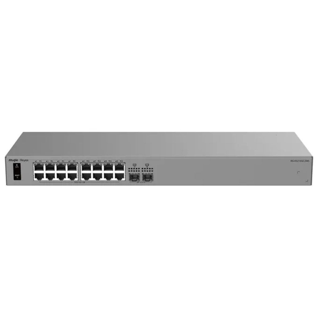 Ruijie Networks RG-ES216GC2MS Switch Gestito L2, 16 Porte Gigabit e 2 SFP
