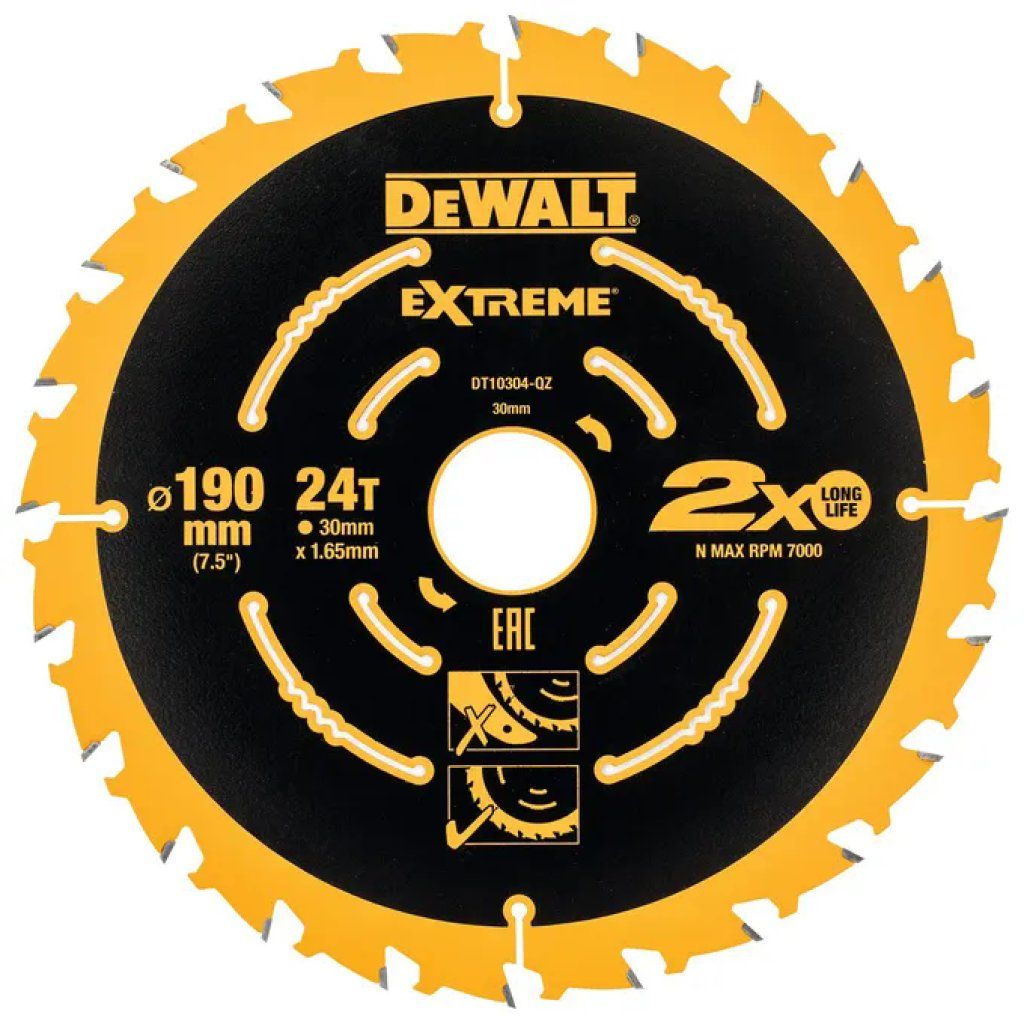 DeWALT DT10399-QZ Lama circolare 190 mm, foro 30 mm