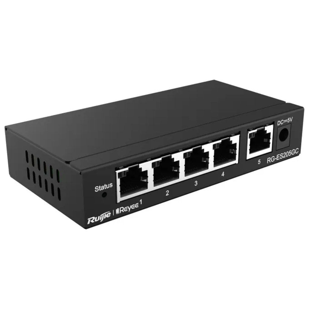 Ruijie Networks RG-ES205GC Switch Gigabit gestito 5 porte con gestione cloud
