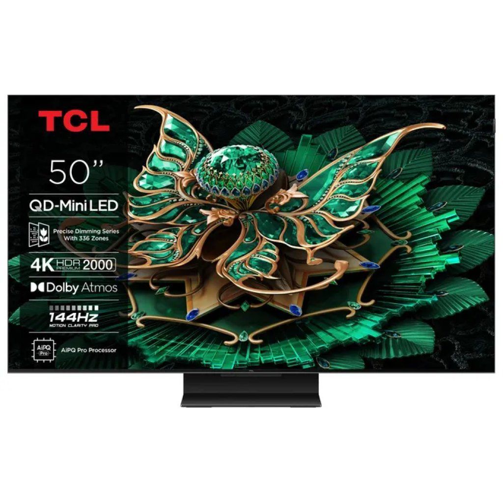 TCL 50C7K Smart TV 50" QD-Mini LED 4K 144 Hz con Google TV