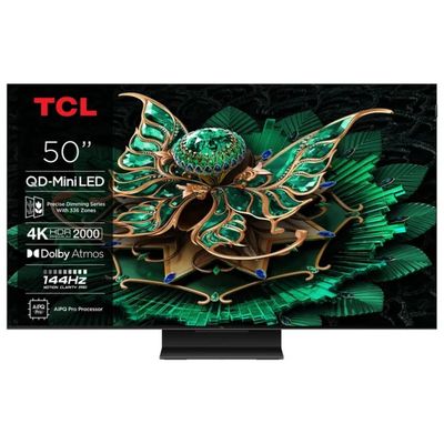 TCL 50C7K Smart TV 50" QD-Mini LED 4K 144 Hz con Google TV