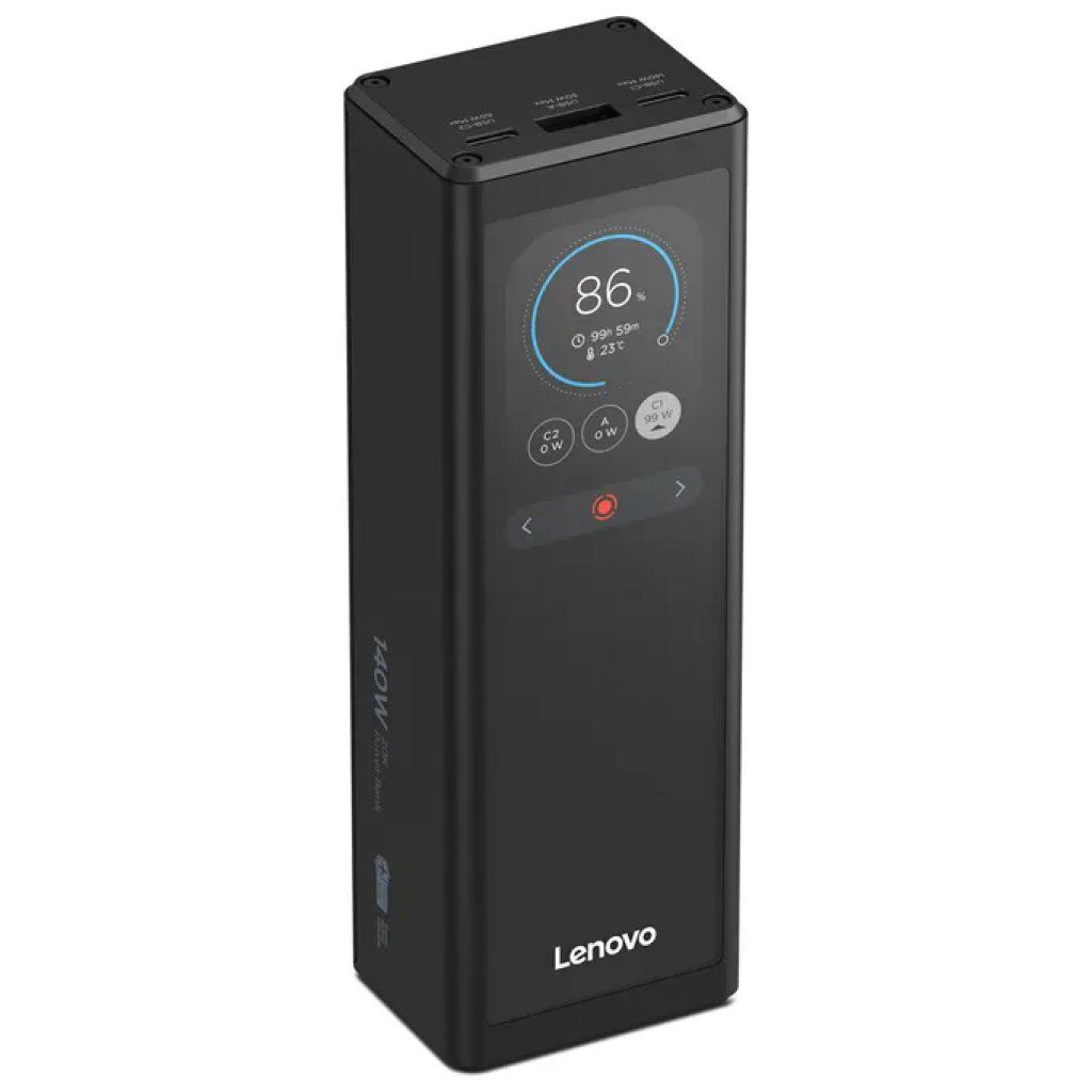 Lenovo 40AL140WWW Power Bank 20.000 mAh, 73 Wh, grigio dorato Lenovo 40AL140WWW Power Bank 20.000 mAh, 73 Wh, grigio dorato