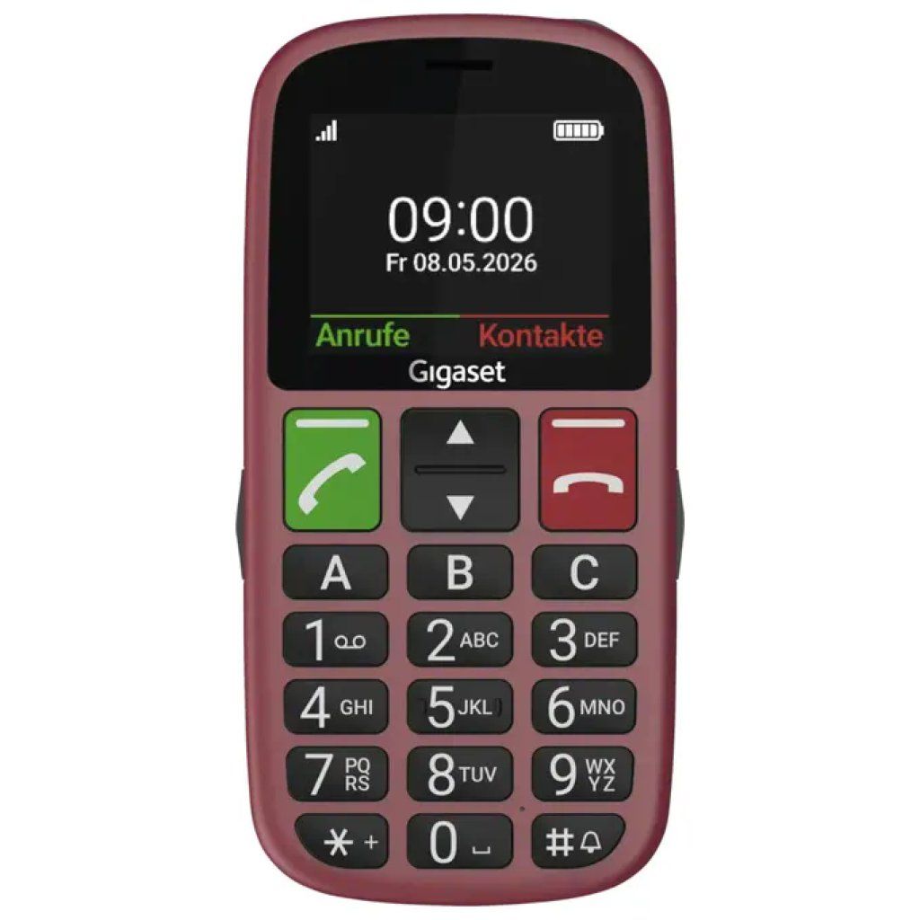 Gigaset GL30 Telefono per Anziani Rosso con Tasti Grandi Gigaset GL30 Telefono per Anziani Rosso con Tasti Grandi
