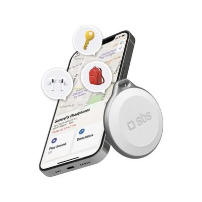 SBS Track My Circle localizzatore Bluetooth per Apple Dov’è, bianco