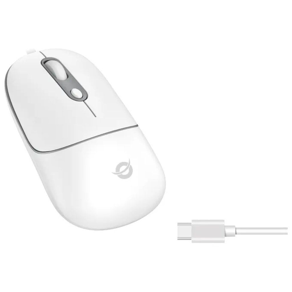 Conceptronic REGAS02W Mouse Ottico USB-C 2400 DPI Bianco