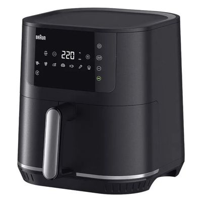 Braun MultiFry 5 HF5030 Friggitrice ad Aria 6 L, 1700 W, 8 Programmi, Nero
