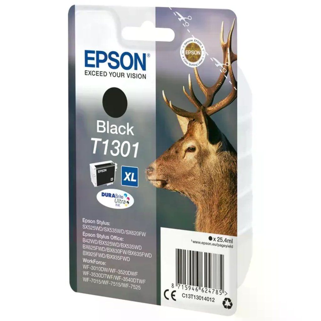 Epson T1301 XL Cartuccia Inkjet Nera DURABrite Ultra
