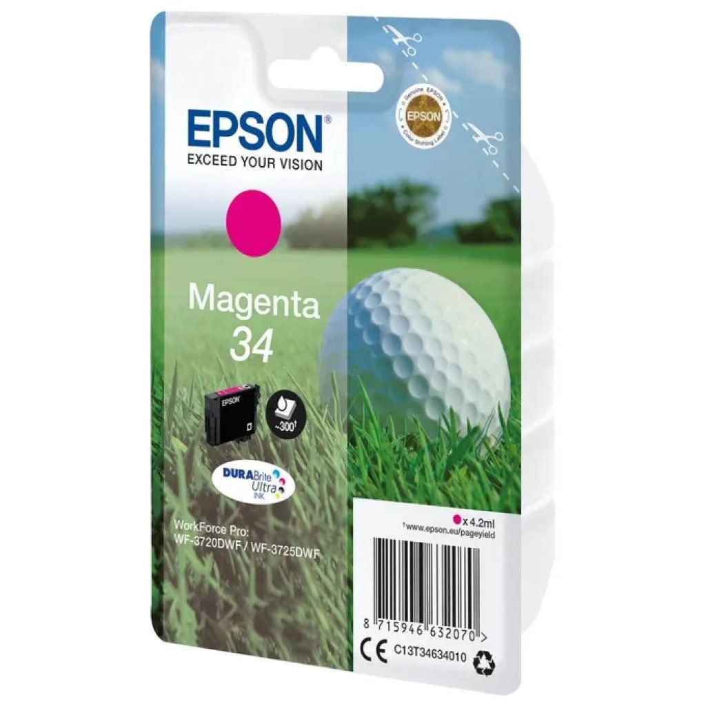 Epson Cartuccia originale Epson DURABrite Ultra 34 Magenta Epson Cartuccia originale Epson DURABrite Ultra 34 Magenta