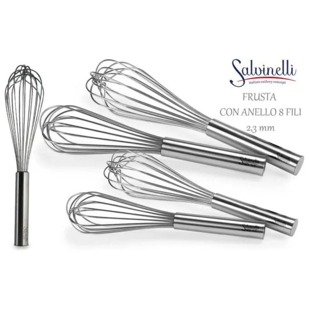 ILSA Frusta Professionale 8 Fili in Acciaio Inox 18/10, 35 cm