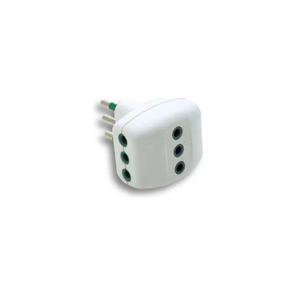 FANTON Fme Adattatore Triplo 10A Bianco 82200