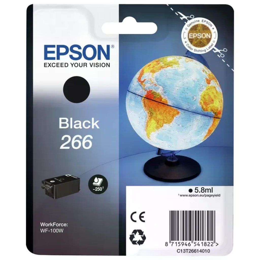 Epson T266 Cartuccia Originale Nero 5,8 ml