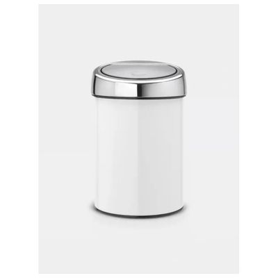 Brabantia Touch Bin cestino da parete 3 L bianco Brabantia Touch Bin cestino da parete 3 L bianco