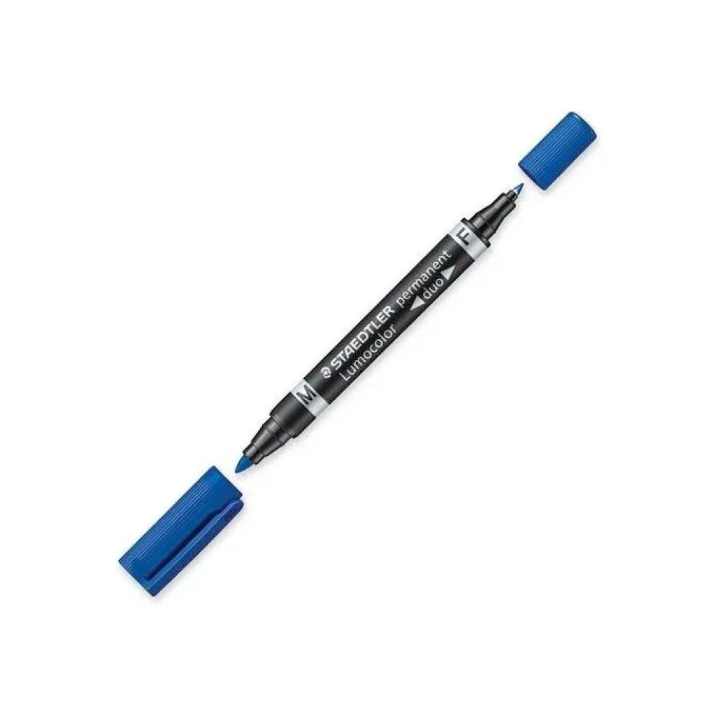 Staedtler Lumocolor Duo 348-3 Pennarello Permanente Blu Staedtler Lumocolor Duo 348-3 Pennarello Permanente Blu