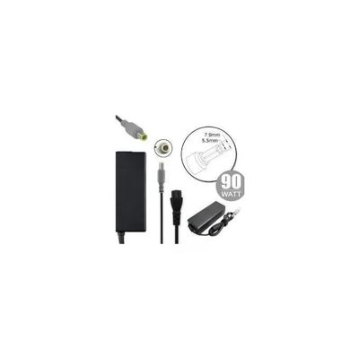 Nilox Alimentatore Notebook IBM 90W, 20V 4,5A, Connettore 7,9 × 5,5 mm con Pin