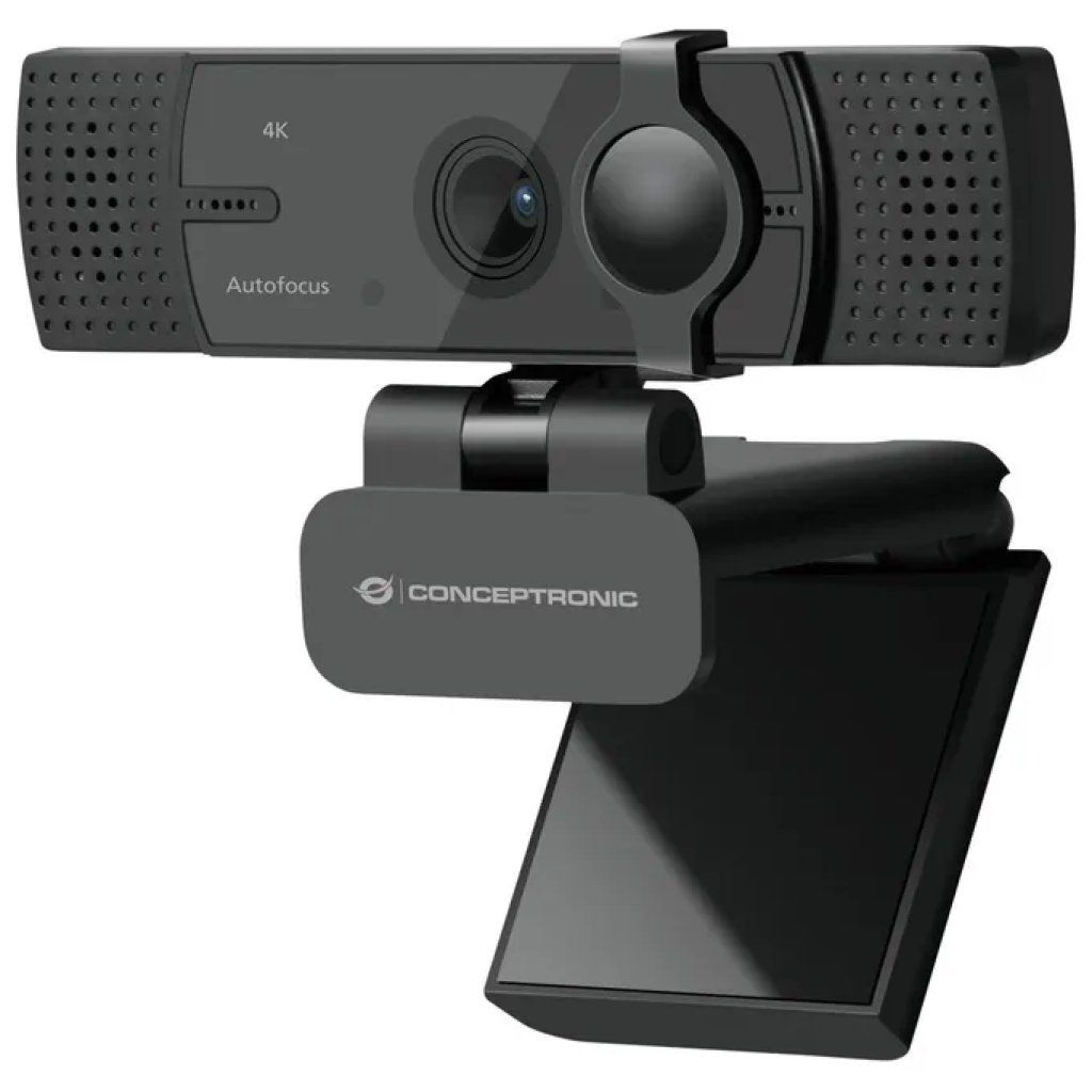 Conceptronic AMDIS08B Webcam 4K Ultra HD 3840x2160 Pixel 15.9 MP Doppio Microfono Grandangolo 120° USB 2 Conceptronic AMDIS08B Webcam 4K Ultra HD 3840x2160 Pixel 15.9 MP Doppio Microfono Grandangolo 120° USB 2