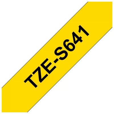 Brother TZe-S641 nastro laminato giallo, stampa nera, 18 mm x 8 m