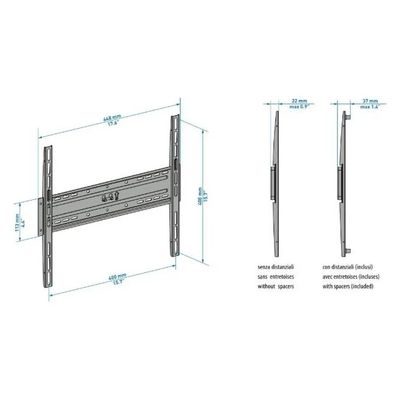 Meliconi CME ES400 Slim – Staffa TV fissa da parete 40–55″, VESA 200–400 mm, nera Meliconi CME ES400 Slim – Staffa TV fissa da parete 40–55″, VESA 200–400 mm, nera