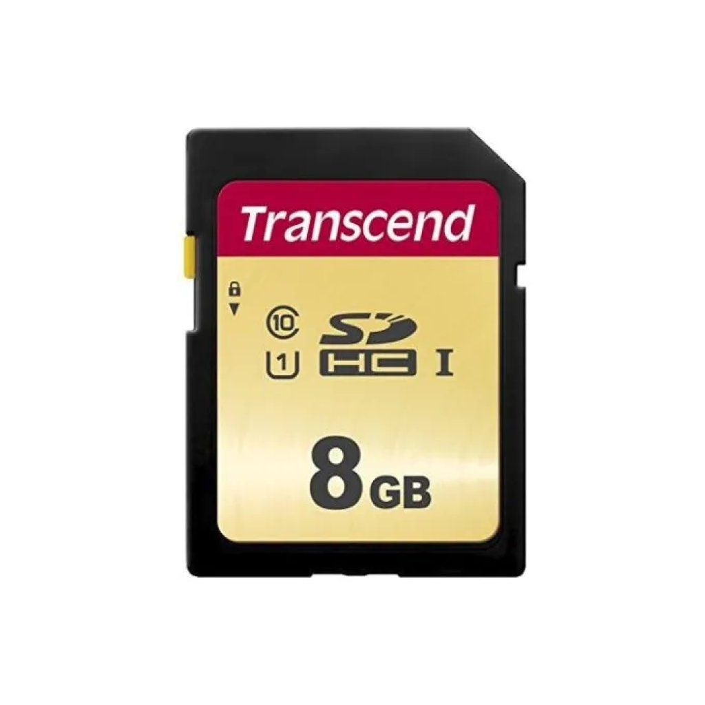 Transcend TS8GSDC500S Scheda SDHC 8 GB UHS-I U1
