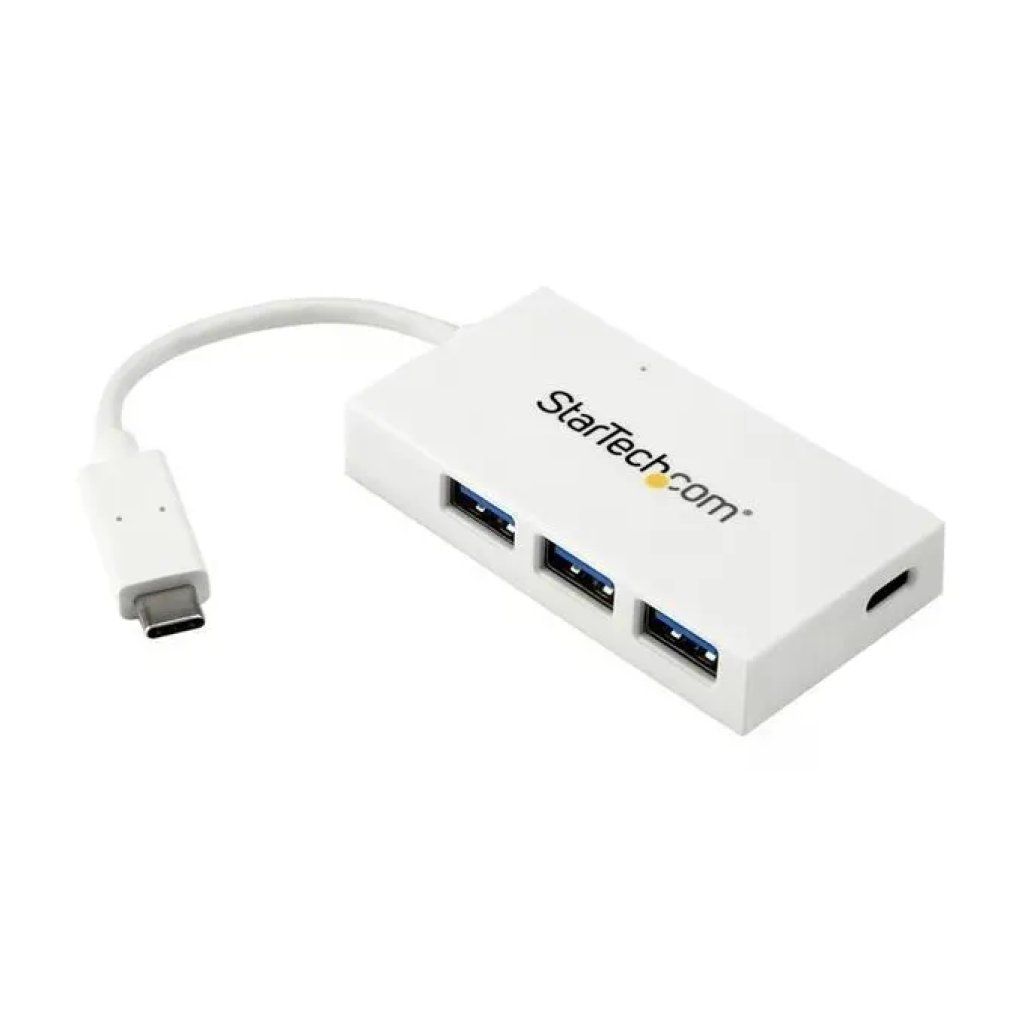 StarTech.com Hub USB-C a 4 porte USB 3.0, bianco