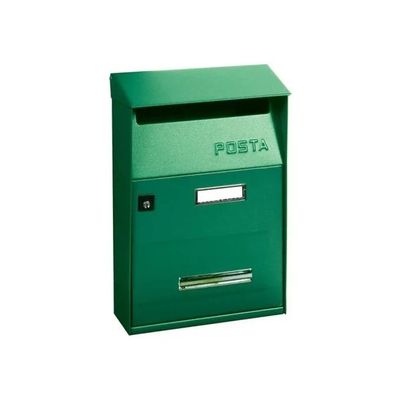 Alubox 74943 Serie 'Effé' Cassetta Postale in Lamiera Elettrozincata Verniciata con Tetto Apribile e