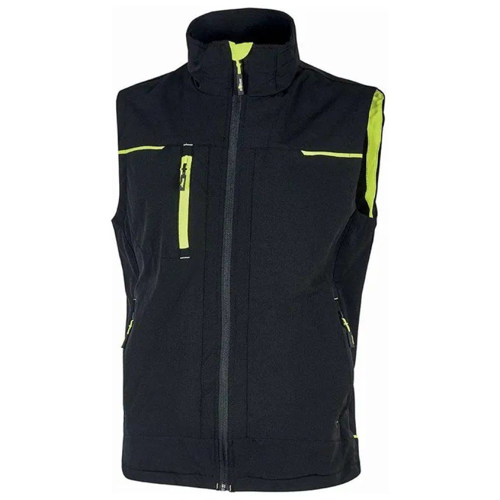 U-Power WPE181BC Saturn Gilet da Lavoro Idrorepellente Traspirante Tasche Frontali Certificato CE colore