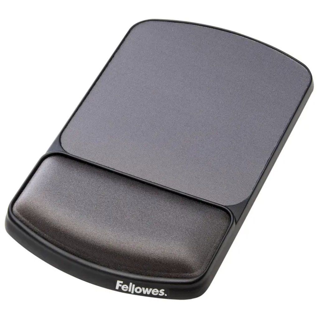 Fellowes 9374001 Tappetino Mouse Ergonomico in Gel, Grafite