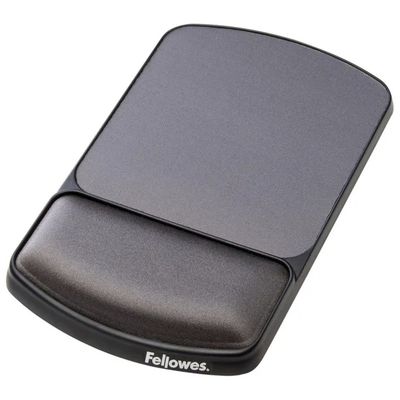 Fellowes 9374001 Tappetino Mouse Ergonomico in Gel, Grafite