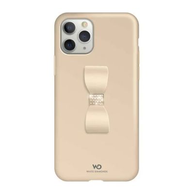 White Diamonds Bow Cover Gold per iPhone 11 Pro