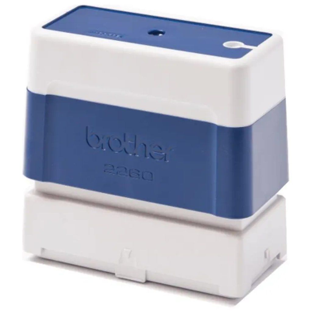Brother PR2020E6P Timbro Autoinchiostrante Blu 20 × 20 mm, Confezione da 6