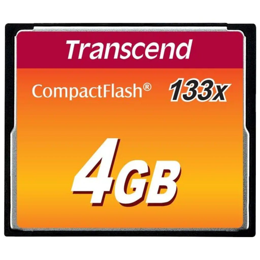 Transcend TS4GCF133 Scheda CompactFlash 4 GB 133x Transcend TS4GCF133 Scheda CompactFlash 4 GB 133x