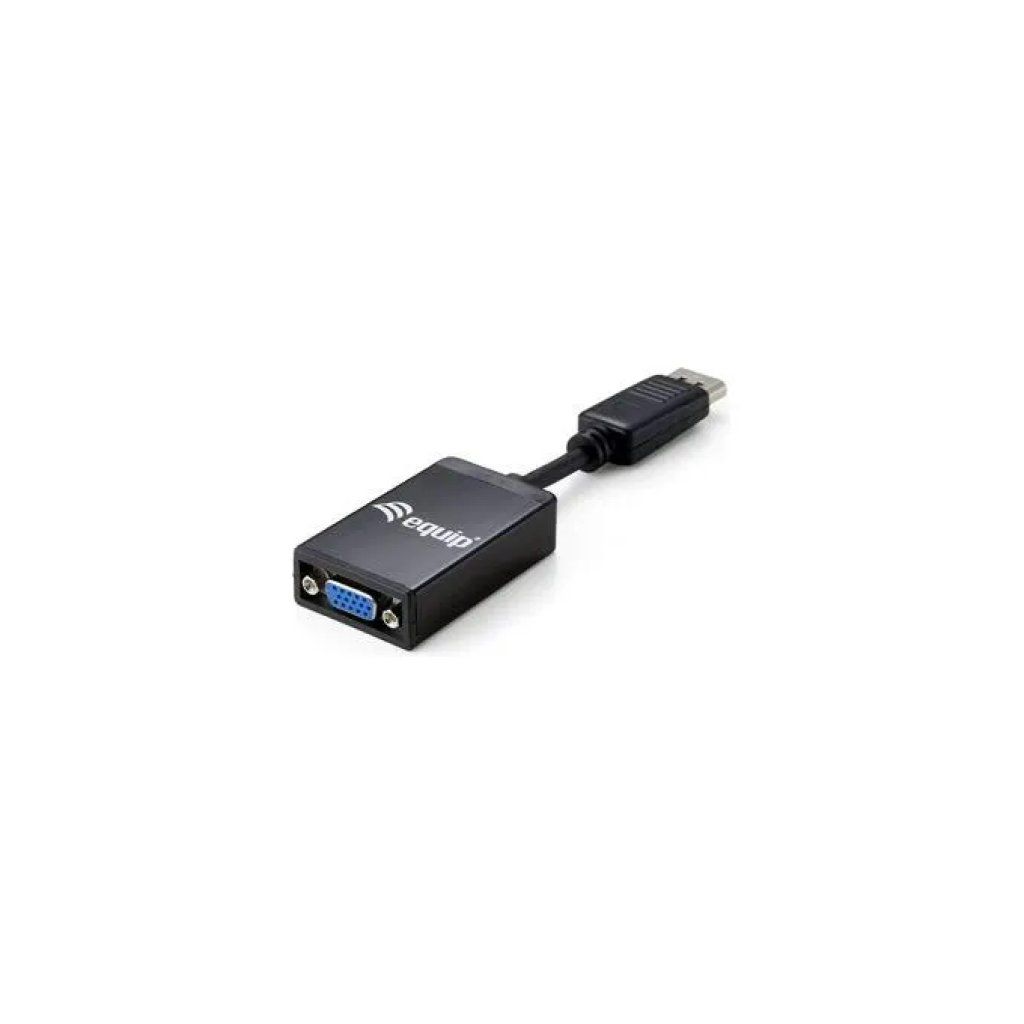 Equip 133435 Adattatore DisplayPort maschio a VGA femmina, cavo 15 cm, nero